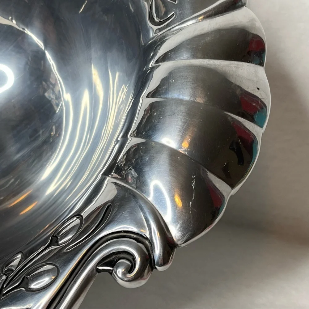 Lenox Metal Polished En Provence Salad Serving Bowl 16